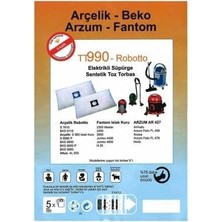 Şentürk Ticaret Ankara Tt 990 Robotto Eektrikli Süpürge Toz Torbası 5 Adet