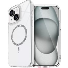 Olinea Iphone 15 Live Diamond Magsafe Kapak - Şeffaf