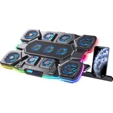 Gameagle Eagle Vortex K11 Rgb 11 Fanlı 10 Rgb Modlu 9-17.3'' Notebook Soğutucu Stand Laptop Soğutucu