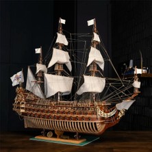 Occre  PR002 1/70 Ölçek, Soleil Royal, 112 Cm. Yelkenli Fransız Savaş Gemisi, Ahşap Model Kiti