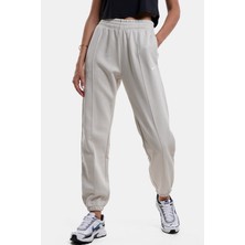 Nike Sportswear Regular Fit Pant Bol ve Uzun Kesim Eşofman Altı Beyaz Krem