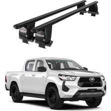 Today Auto Royal Toyota Hilux (2011-2015) Uyumlu Siyah Kilitli Ara Atkı Port Bagaj Tavan Barı
