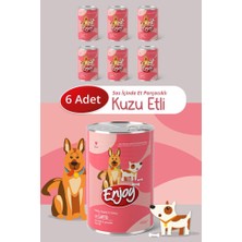Enjoy Kuzu Etli Köpek Konservesi Sos Içinde Et Parçacıklı 400 gr X6