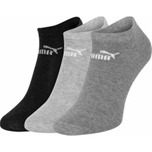 Puma Elements Plain S Çorap (3 Çift) 94710910 Gri