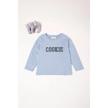 Vauva Sweat Uzun Kollu Ince Tişört Baskılı Uzun Kollu Kız Erkek Sweat