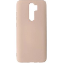 Paxteks Newface Xiaomi Redmi Note 8 Pro Kılıf Nano Içi Kadife Silikon - Pudra