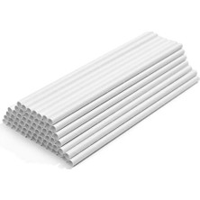 Kullan  At Merkez  Beyaz Kağıt Pipet 6*200 200 Adet