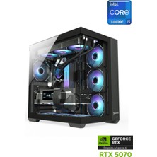 Apphirex Prime 47X I5-14400F 16GB Ddr5 Ram 1tb M2 SSD RTX5070 12GB 240MM Sıvı Soğutmalı Masaüstü Oyuncu Bilgisayarı