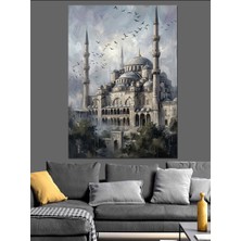 Artmeg Istanbul Sultanahmet Camii Görkemli Tablo Dekoratif Kanvas - Mdf Ahşap Tablo