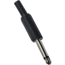 CHESTER 6.35MM Mono Erkek Jak Plastik Kasa Gitar Amfi Hoparlör Mikrofon Ses Kablosu Tamir Konnektörü Uç