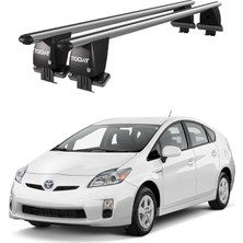 Today Auto Royal Toyota Prius Iıı (2009-2015) Uyumlu Gri Kilitli Ara Atkı Port Bagaj Tavan Barı