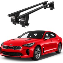 Today Auto Royal Kia Stinger (2018 ve Sonrası) Uyumlu Siyah Kilitli Ara Atkı Port Bagaj Tavan Barı