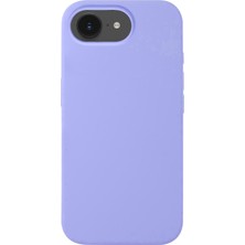 Case World Apple iPhone 16E ile Uyumlu Kapak Kamera Bölümü Açık Içi Kadife Lansman Silikon Kılıf - Lila
