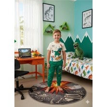 Alyakids Erkek Çocuk Dinozor ve Köpek Balığı Baskılı Alt Üst Takım