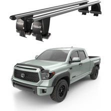 Today Auto Royal Toyota Tundra (2014 ve Sonrası) Uyumlu Gri Kilitli Ara Atkı Port Bagaj Tavan Barı
