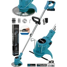 Assur Plus 21V Çift Akü Uzatma Kollu Çim Çalı Ot Biçme Tırpanı