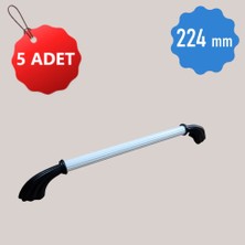 Eymen Çizgili Aslan Ayak 5 Adet Bakır Beyaz 224 mm Metal Dolap Çekmece Kulpları