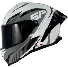 Sway Sw 867 Power White Black Grey Kask - Motodede