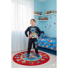 Alyakids Erkek Çocuk 2 Li Takım Uzun Kollu Sweatshirt Baskılı Beli Lastikli Penye Pantolon