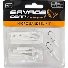 Savage Gear Micro Sandeel Kit (12 Adet) Lrf Silikon Yem