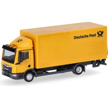 Herpa 317689 1/87 Ölçek, Man Tgl Yükleme Platformlu, Kapalı Kasa Kamyon (Deutsche Post) Sergilemeye Hazır Model Araç