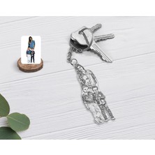 BK Gift Kişiye Özel Hes Kod Tasarımlı Şeffaf Pleksi Anahtarlık-1