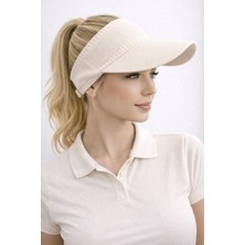 Aydın Şapkacınız Kadın Uv Korumalı Vizör Şapka – Rahat Esnek Lüks Tasarım | Tenisçi Stil Güneş Koruyucu Spor Şapka