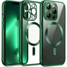 Olinea Iphone 13 Kılıf Kross Magneticsafe Kapak - Koyu Yeşil