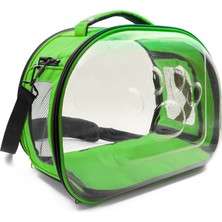 Doggie&cattie Panaromik Askılı Taşıma Çantası Yeşil 30X45X35CM