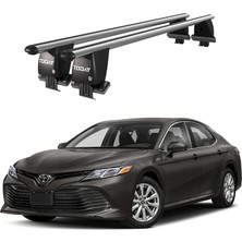 Today Auto Royal Toyota Camry (2017 ve Sonrası) Uyumlu Gri Kilitli Ara Atkı Port Bagaj Tavan Barı