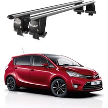 Today Auto Royal Toyota Verso (2009-2018) Uyumlu Gri Kilitli Ara Atkı Port Bagaj Tavan Barı