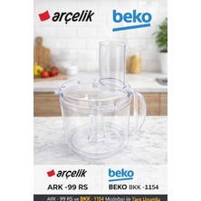 Öz Beyaz Eşya Arçelik-Ark 99 Rs Mutfak Robotu Plastik Hazne ve Kapak (Orjinal Yd Parça)