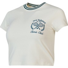 Nb New Balance WNT1608 Krem Kadın Tişört