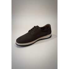 Modayak Ata Kahve Bağcıklı Günlük Erkek Hakiki Deri Ayakkabı