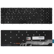 Notespare Dell Uyumlu Inspiron P75F006 3590, P75F007 3582, P75F008 3585 Klavye Tr Işıklı Siyah