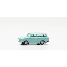 Herpa 020770-007 1/87 Ölçek, Trabant 601 Station Wagon, Mavi, Sergilemeye Hazır Model Araç