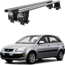 Today Auto Royal Kia Rio (2005-2011) Uyumlu Gri Kilitli Ara Atkı Port Bagaj Tavan Barı