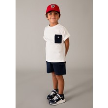 Mayoral Erkek Çocuk 3 Parça Şort T-Shirt Takım Lacivert - 03601