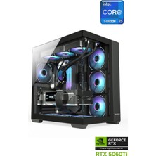 Apphirex Prime 45X I5-14400F 32GB Ram 1tb M2 SSD RTX5060Tİ 16GB 240MM Sıvı Soğutmalı Masaüstü Oyuncu Bilgisayarı
