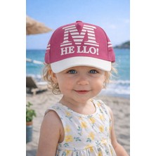 Aydın Şapkacınız 1-3 Yaş Kız Çocuk Siperli Şapka Cırtlı Ayarlanabilir Günlük Kullanım