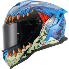 Sway Sw 867 Storm Blue Full Face Kask - Motodede