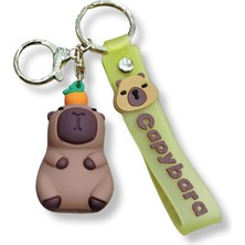 Teknofun Capybara Portakal Detaylı 3D Figürlü Soft Kayışlı Anahtarlık - 1 Adet