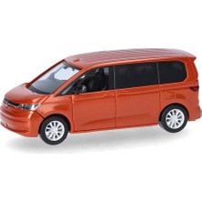 Herpa 431156 1/87 Ölçek, Vw Multi Van Minibüs, Metalik Turuncu, Sergilemeye Hazır Model Araç