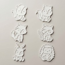 Staau Çocuk Orman Hayvanları Temalı Boyama Seti - Çocuklar Için Boyanabilir 3D Aktivite Seti