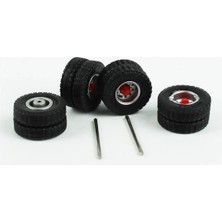 Herpa 87MBS026086 1/87 Ölçek, Çelik Jantlı 8 Tekerlek ve 2 Aks