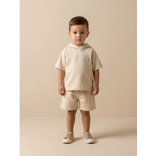 Alyakids %100 Pamuklu Erkek Çocuk Şortlu Takım - Rahat Kesim Yazlık Penye Şortlu Set