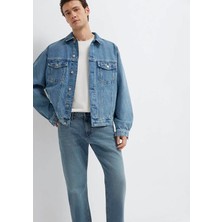 Mavi Ryan 90lar Puslu Açık Mavi Jean Ceket 0110001-A2096