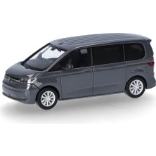 Herpa 421171 1/87 Ölçek, Vw Multivan Minibüs, Gri, Sergilemeye Hazır Model Araç