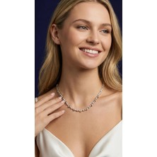 Theory Jewelry Pixel Glow Kolye | Çelik Kadın Kolye | Modern | Kararmaz | Antialerjik | Minimal Suyolu Su Yolu