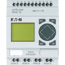 Eaton - EASY512-AB-RC - 24V Ac,8 Giriş/4 Çıkış (Röle) LCD Ekranlı Easy